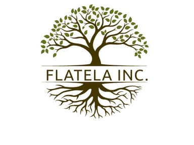 Flatela Inc. — a tree of life with deep roots and a full canopy.